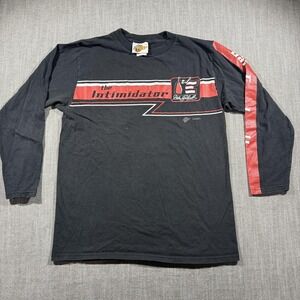 Vintage Dale Earnhardt Shirt Mens Medium Black‎ NASCAR Racing Intimidator Action